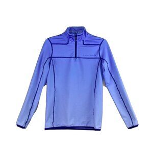 Vineyard Vines Women's Performance 1/4 Zip Pullover Purple High Neck Size XS
